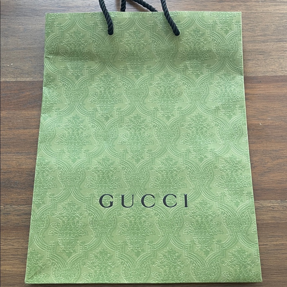 GUCCI Green Embossed Bag
